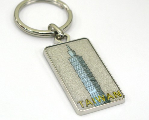 Promotional Products for Clients - Metal Keychain with Taipei Famous Landmark