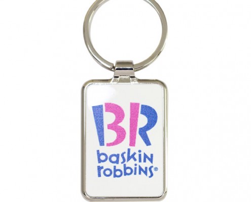 Promotional Keyring is customized by digital printing.