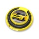 O-ring custom ring holder with bumblebee logo on it