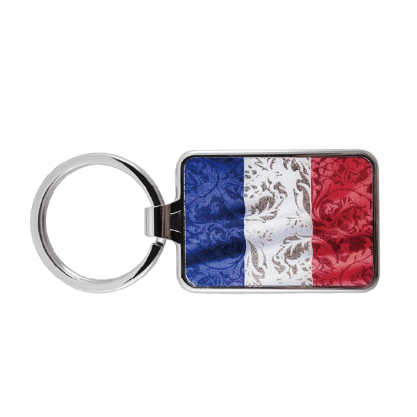promotional keyring with flag of France
