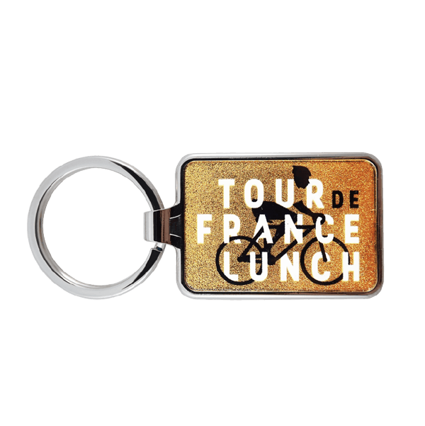 promotional keyring with art text in paris