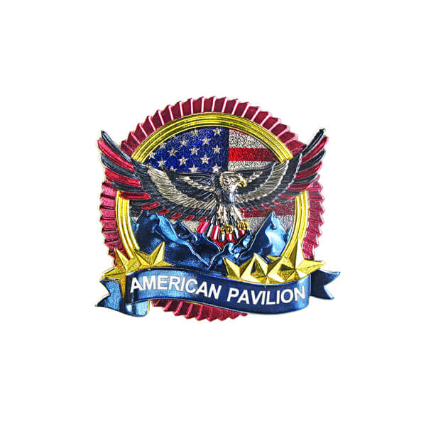 Customized American 3D Metal Pin Badge
