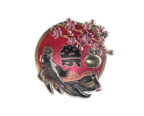 2D Celebration Sakura Styling Pin Badge