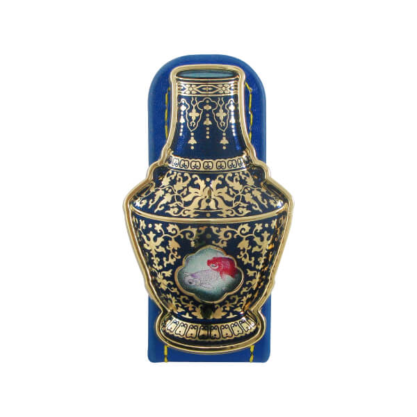 Revolving Vase Relief Style Leather Cord Winder