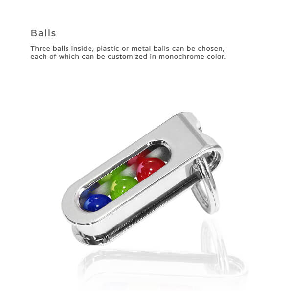 Special Design Funny Small Ball Keychain-Three balls