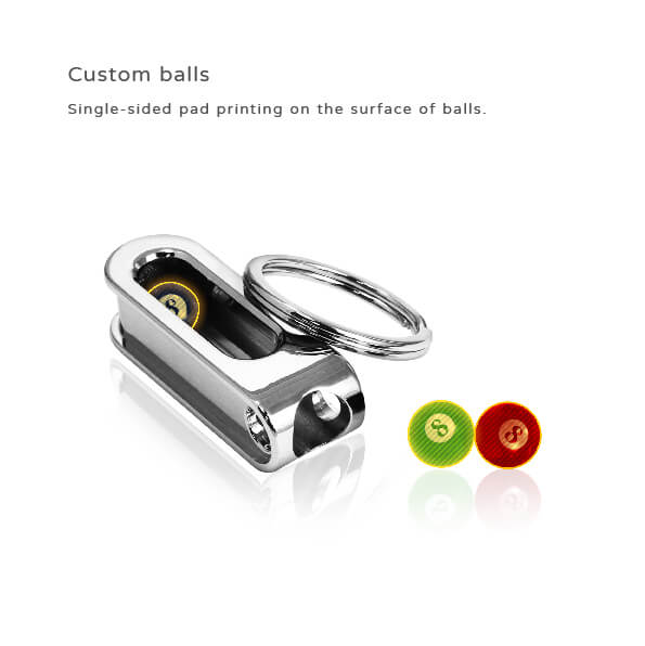 Special Design Funny Small Ball Keychain- Custom balls