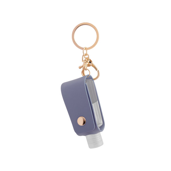 The hanging scene of Portable Squeeze Bottle With Leather Keychain