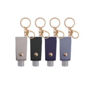 Cool colors options-Portable Squeeze Bottle With Leather Keychain