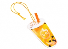 The shape of the Customized Car Air Freshener is passion fruit drink.