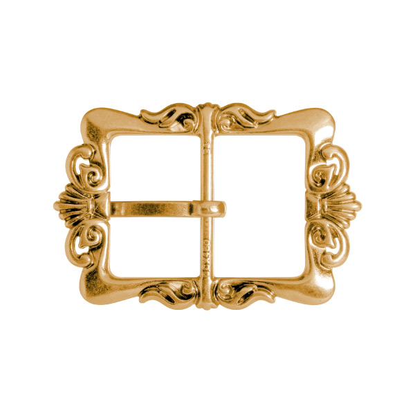 Decorative Relief Vintage Belt Buckle is antique gold plated.