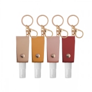 Different leather colors are available for High Quality Keychain With Portable Spray Bottle