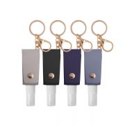 Customize your logo and pattern on the leather of High Quality Keychain With Portable Spray Bottle
