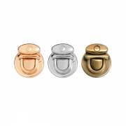Different plating colors of Metal Tuck Lock Clasp For Bags 