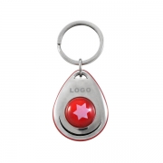 The front side of Customized Drop Shape Keychain
