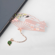 High Quality Creative Soft Enamel Bookmark is hollow out design.