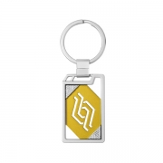Rectangle Cut Out Custom Keychain is made of zinc alloy