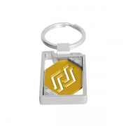 Rectangle Cut Out Custom Keychain is a hollowed out design.