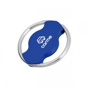 Steering Wheel Laser Engraving Logo Keychain can be plated with different colors.