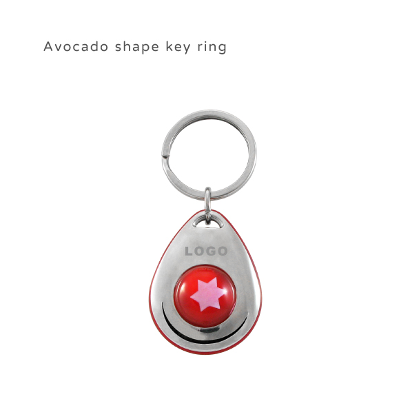 Customized Drop Shape Keychain-Avacado shape