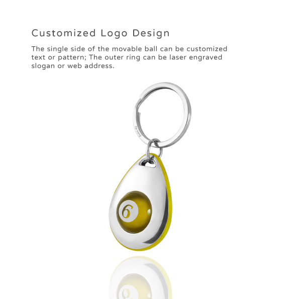 Customized Drop Shape Keychain With Colorful Plastic- customized logo design