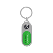 The front side of Customized Embossed Logo Promotional Keyring