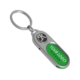 Your brand can be imprinted in two locations on the Customized Embossed Logo Promotional Keyring.
