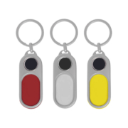 On the Customized Embossed Logo Promotional Keyring, you can change the color of the plastic card.