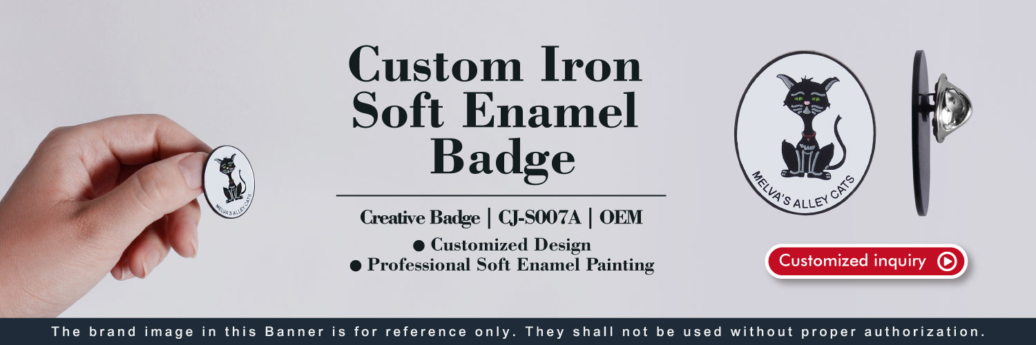 The Banner of Iron Die Cast Styled Badge