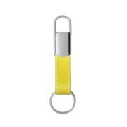 Personalised Double Ended Leather Hook Keyring has a flexible hook with double ended design