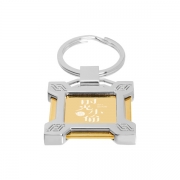 Personalized Square Laser Logo Keychain is a great corporate gift.
