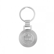 The front side of Round Custom Keychain With Bottle Opener