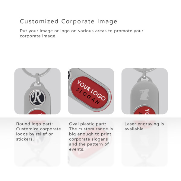 Customized Embossed Logo Promotional Keyring- Customized Corporate Image