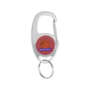 Customize Carabiner Hook Keychain with your logo or pattern.