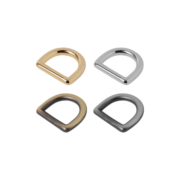 D Shaped Metal Ring Accessory is available in a variety of colors.