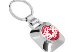 Customized with your logo on Square Bottle Opener Keychain.