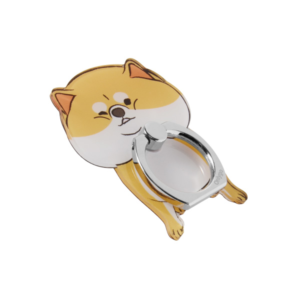 Red Shiba Zinc Alloy Mobile Phone Ring Stand Holder