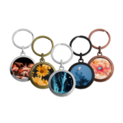 Round Photo Frame Keychain is a great gift with valuale memory.