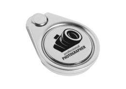 360° Rotated Ring Holder with Magnetic Coin with custom logo or pattern.