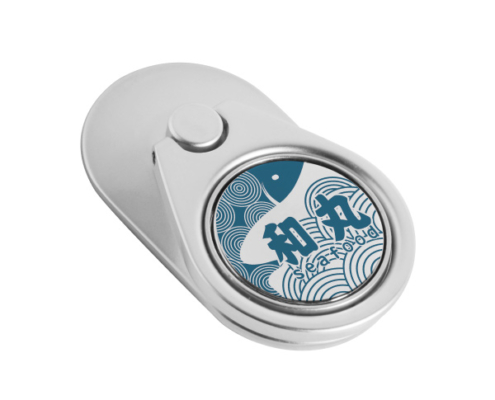 Phone Ring Holder With Magnetic Coin with custom logo or pattern.