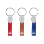 Several colors are available for the Simple Classic Leather Keyring.