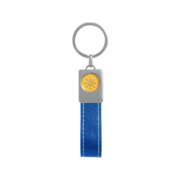 Cute and Simple appearance of Square-Headed Logo Leather Keyring