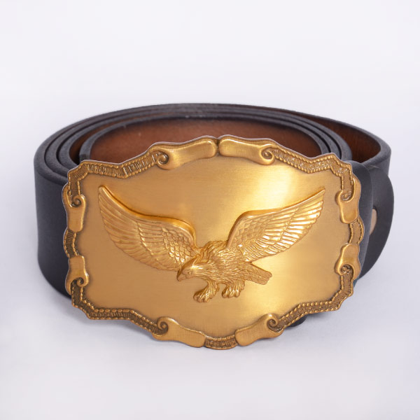 The 3D eagle on Bronze Belt Buckle For Men looks great.