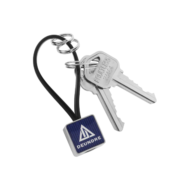 Square Custom Keychain with PVC Rope is an excellent wholesale gift.