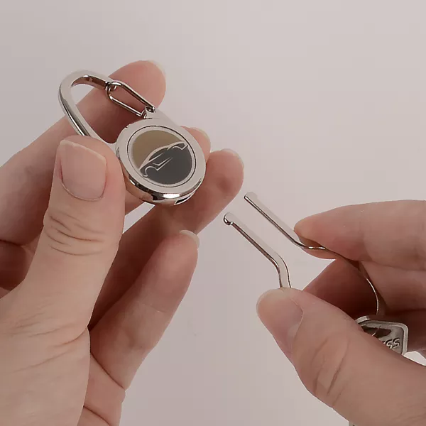 Custom Double Ring Hook Keychain, Metal Keychain Manufacturer